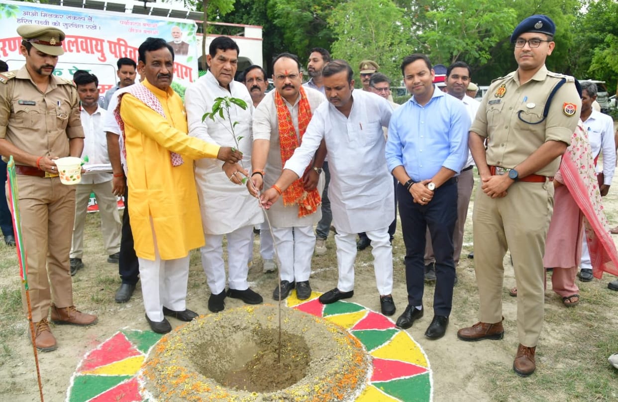 The Minister in charge planted a tree in the name of the mother