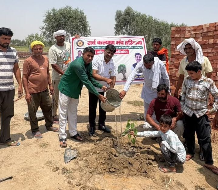 Message of environmental protection given by installing Triveni