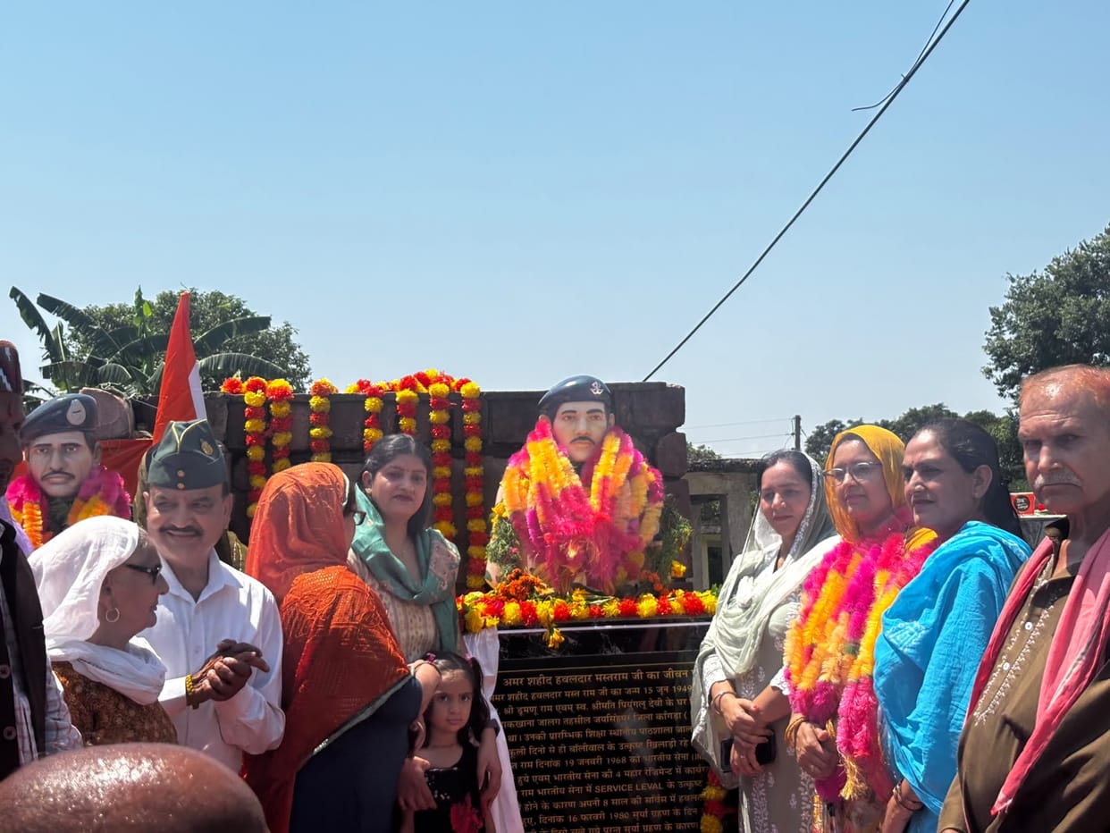 Unveiling of the statue of martyr Havaldar Mastram