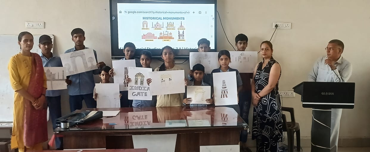 Children learnt about the history and geography of India in the summer camp.