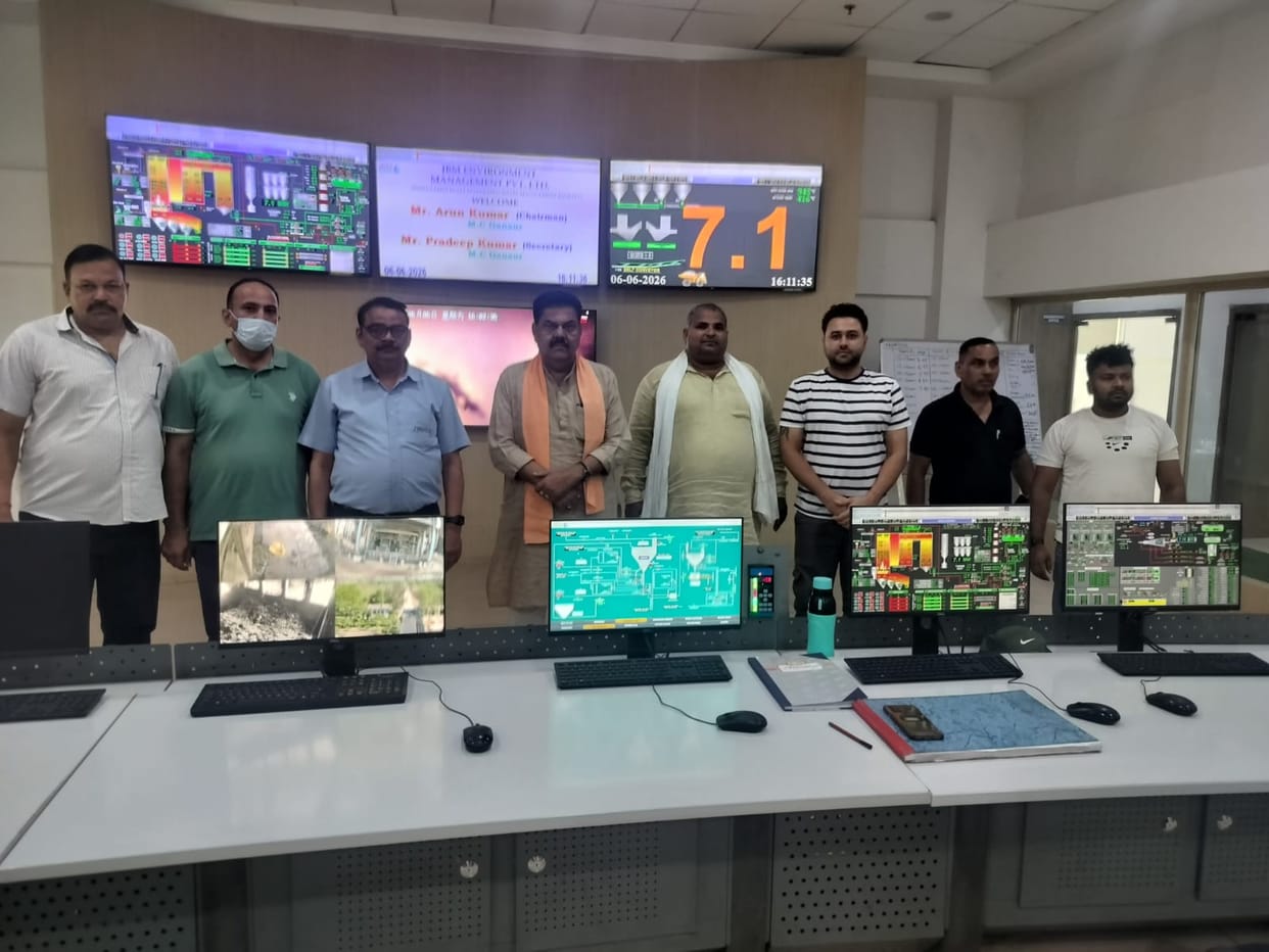 The Municipal President inspected the waste to energy plant along with the councilors.