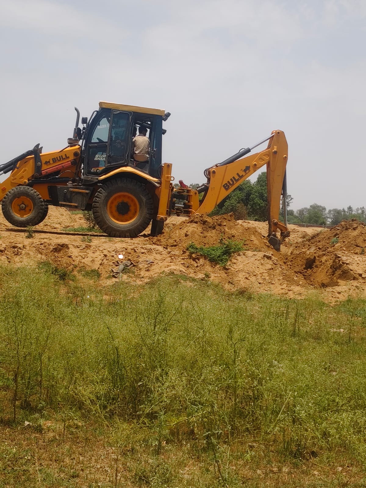 Bulldozers run on two illegal colonies spread over eight acres.