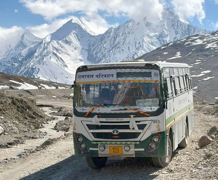 Trial successful, bus will run to Kaza from today