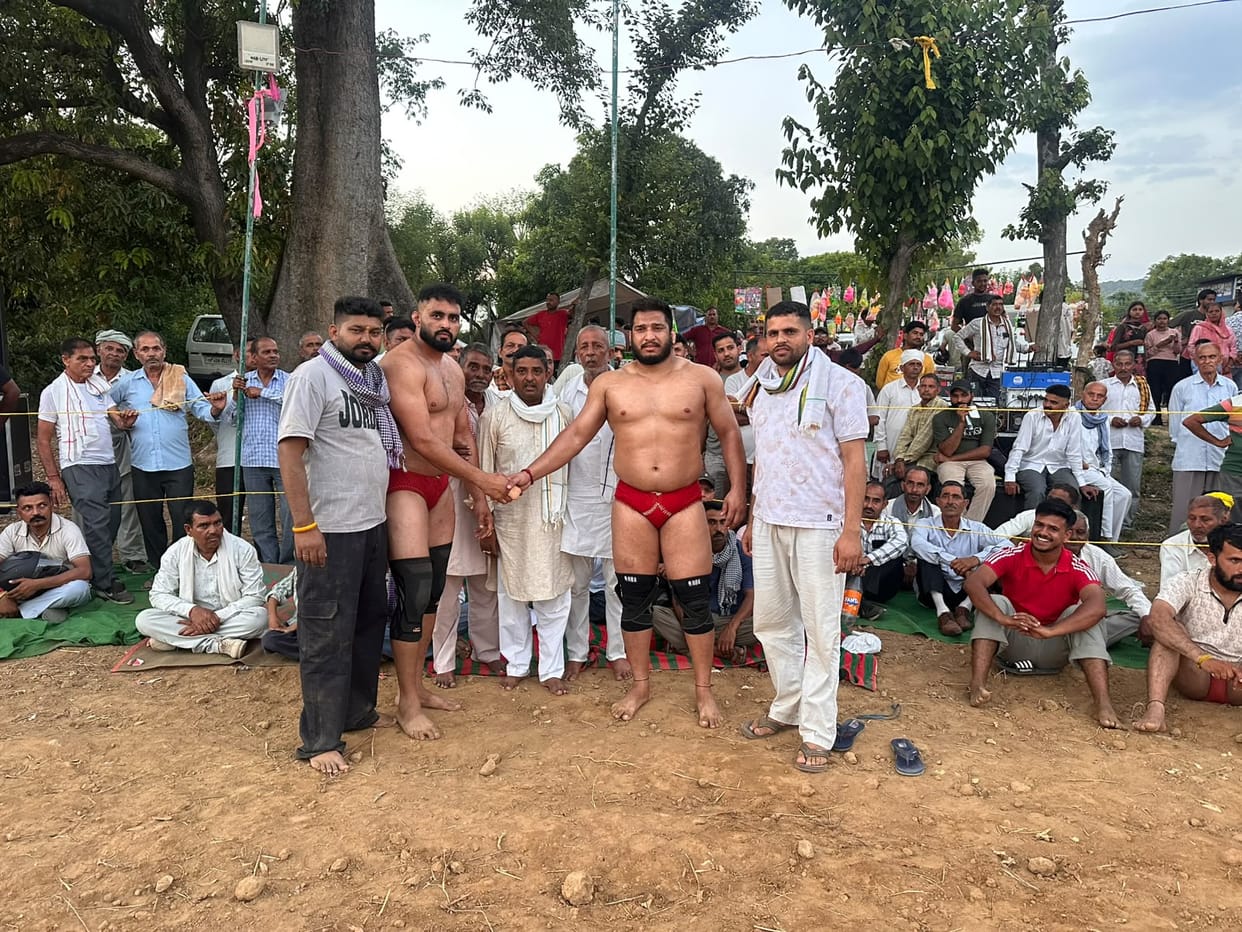 The Peer Thangar residents' wrestling match ended in a draw.
