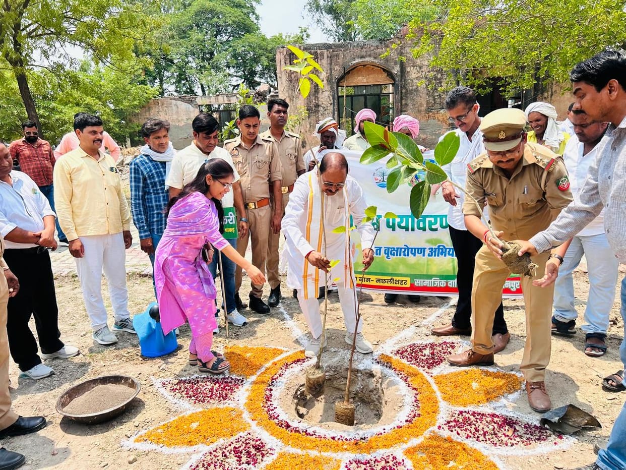 Planted a tree in mother's name, then pledged to protect the environment.