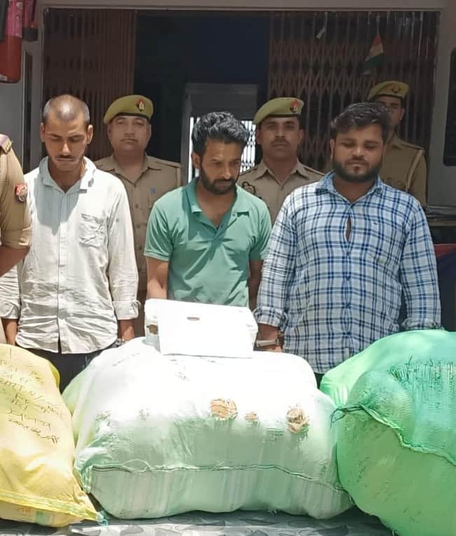 Three smugglers arrested, 65 kg of ganja recovered