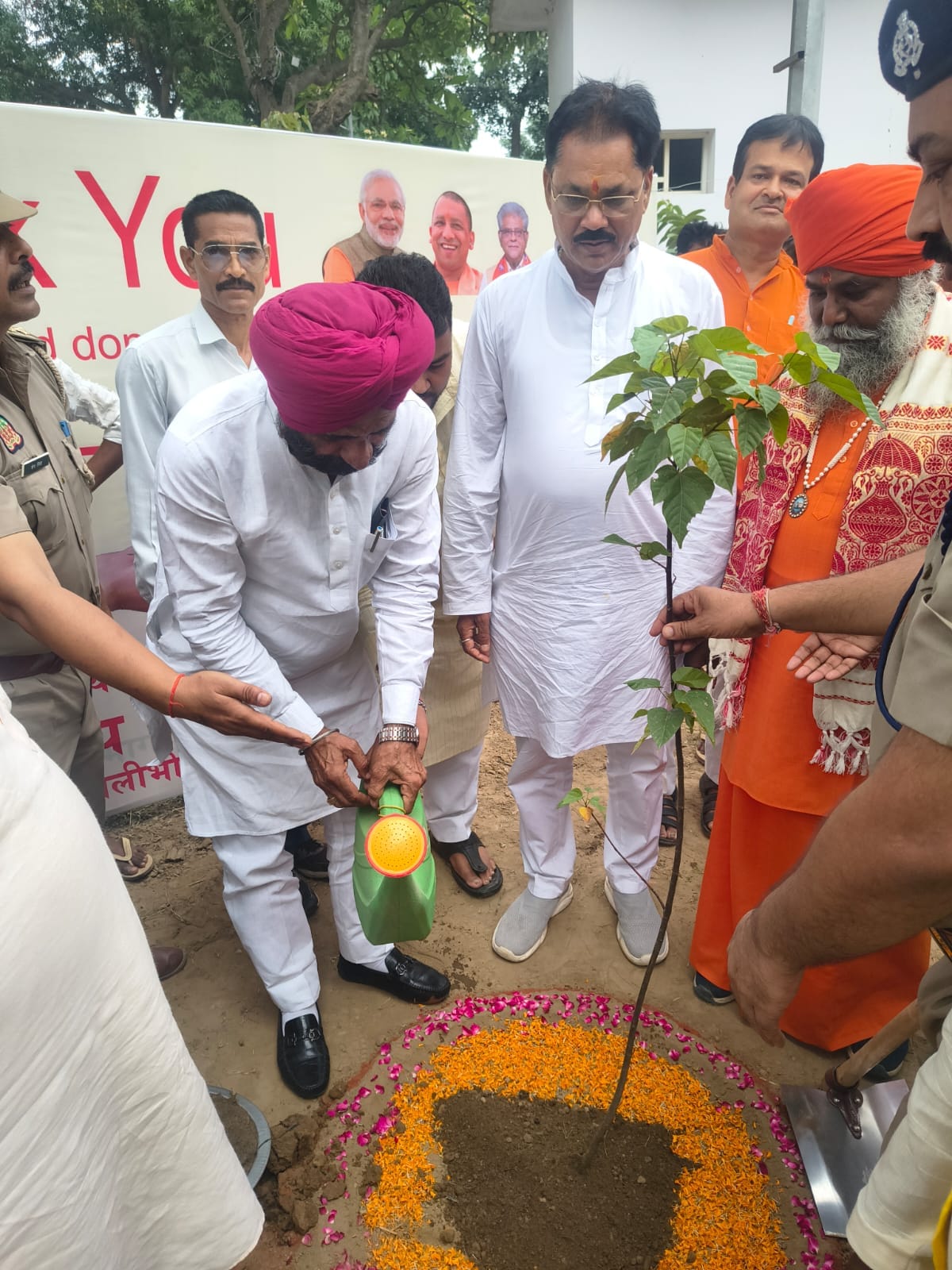 A massive campaign for greenery was launched across the district, with 7.12 lakh saplings planted.