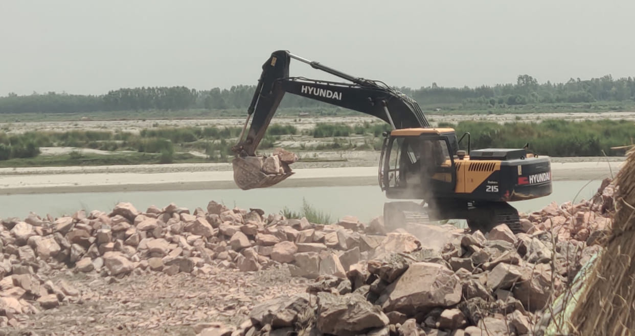 Flood protection work begins on Yamuna embankment at a cost of Rs 9.60 crore; 15 new stone blocks to be built at five locations