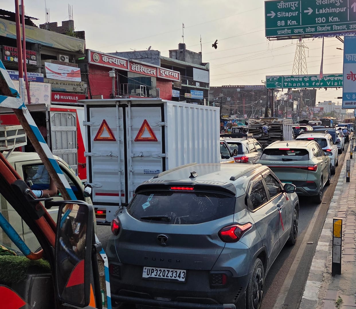 The network of encroachments spread from the main road to the service lane
