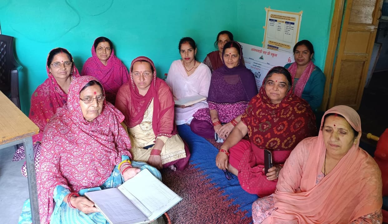 Geeta Devi became the head of the Mahila Mandal Kotla Numhal