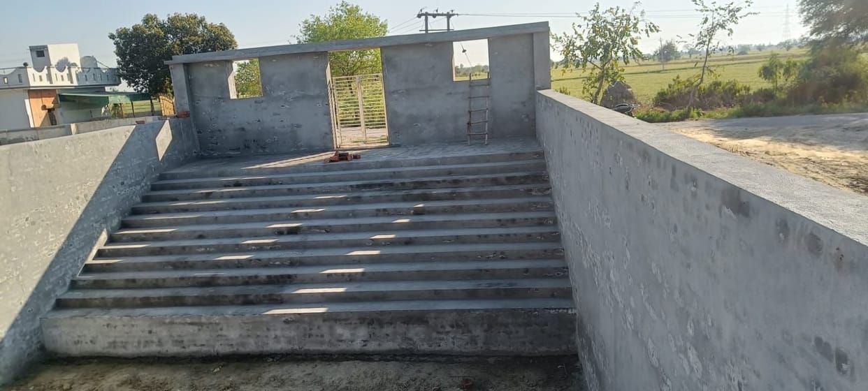 Beautification of the historic Shiv Kund in Paju Khurd is underway; better facilities will be provided.
