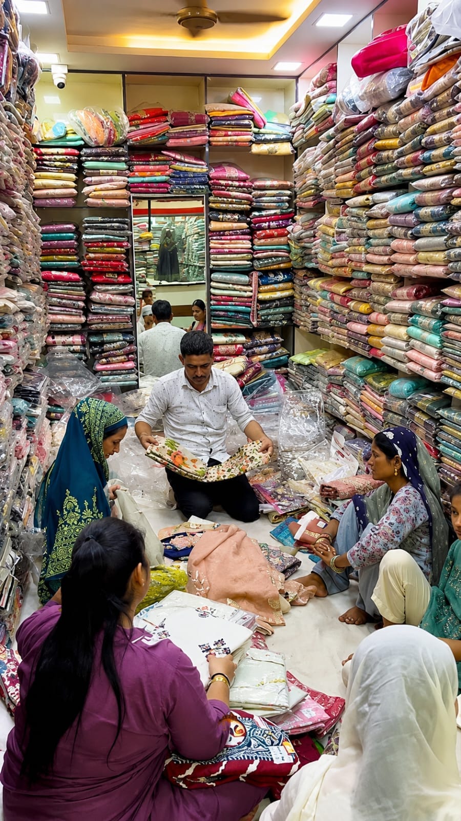 Summer demand for cotton clothing surges, with traders luring customers with new ranges.
