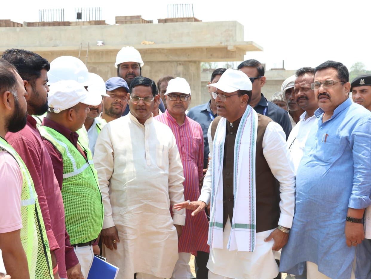 Pankaj Chaudhary inspected the development projects and gave instructions to complete them on time.
