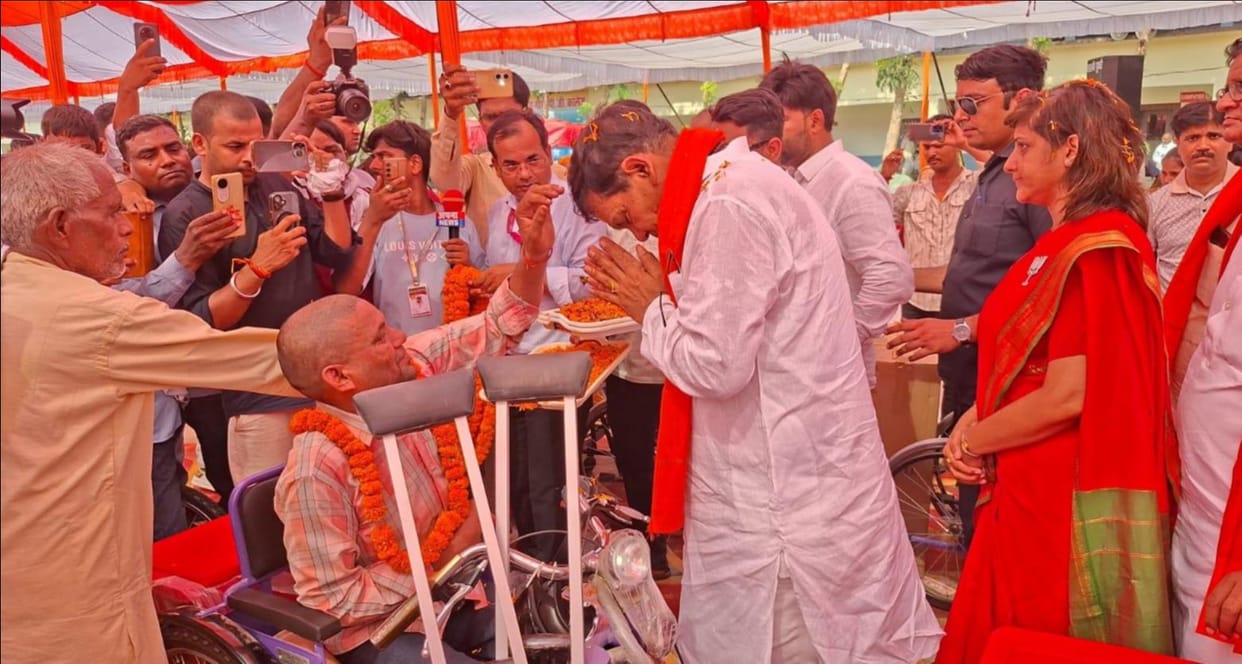 Tricycles and equipment distributed to 2500 differently-abled people