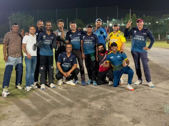 Faridabad Super 11 won the match by 37 runs