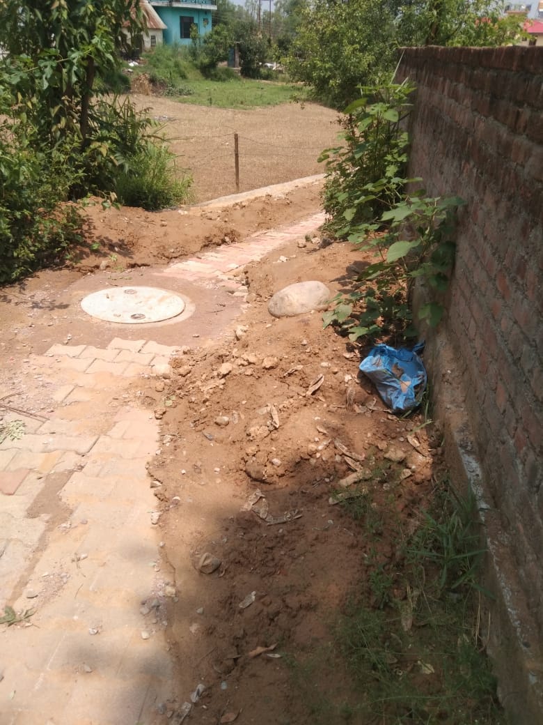 The people of Bajoha ward got sewerage facility after two decades.