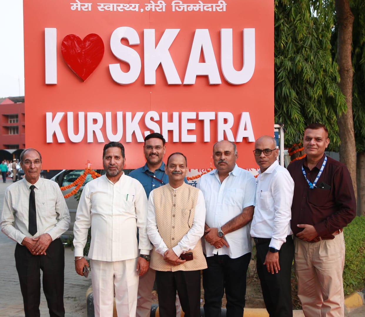 Selfie point established in Shri Krishna Ayush University