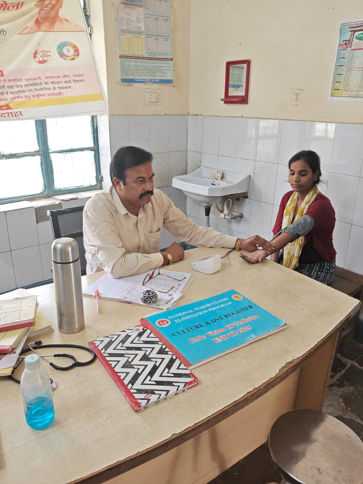 Three thousand patients, including those suffering from dehydration and other ailments, received consultation.