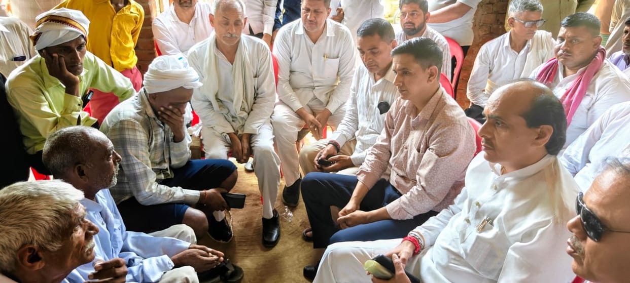 MP's personal secretary met the families of those who died in the mentha plant accident.