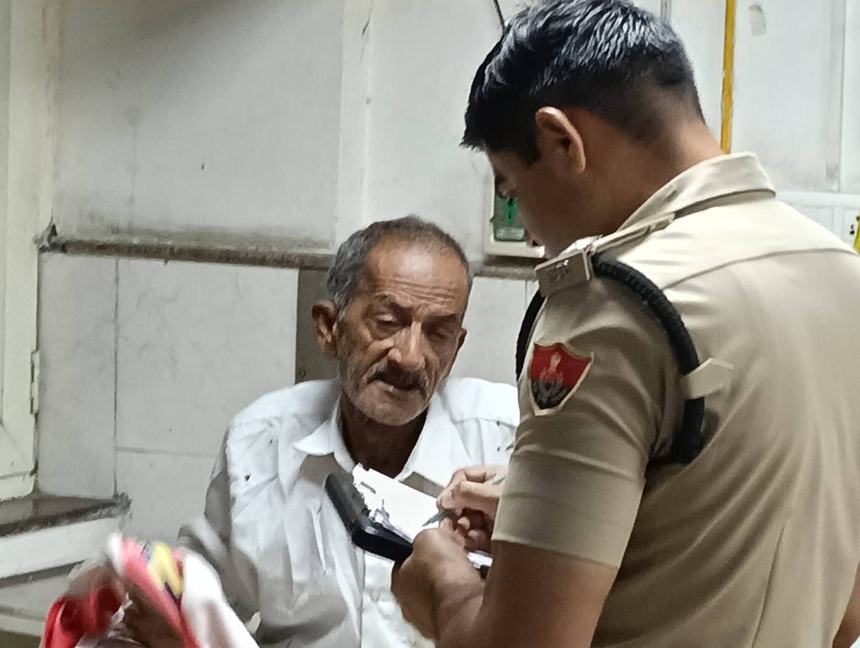 An elderly man consumed poisonous substance after being accused of occupying a shop in Nimbari village.