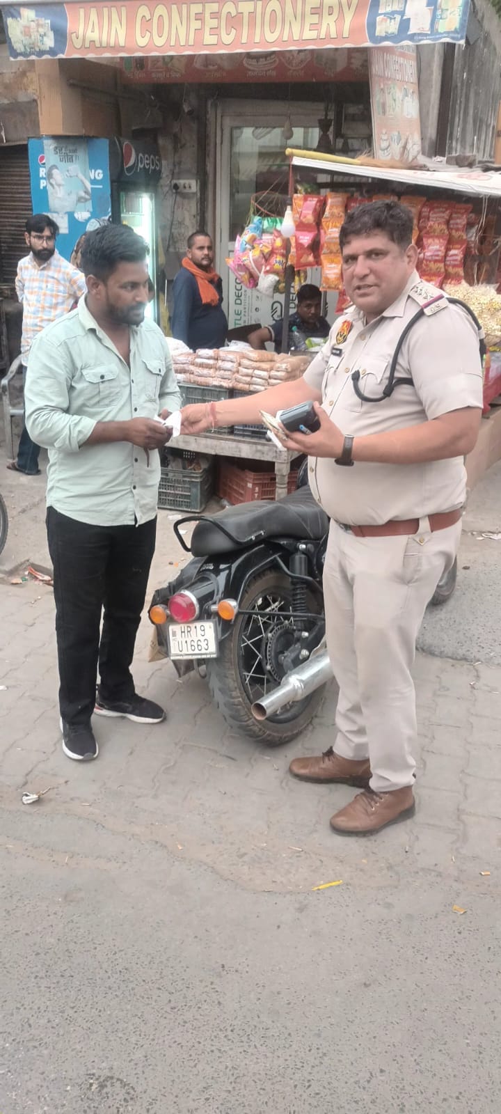 Strict action against drivers who ignore traffic rules, 664 challans issued in a week