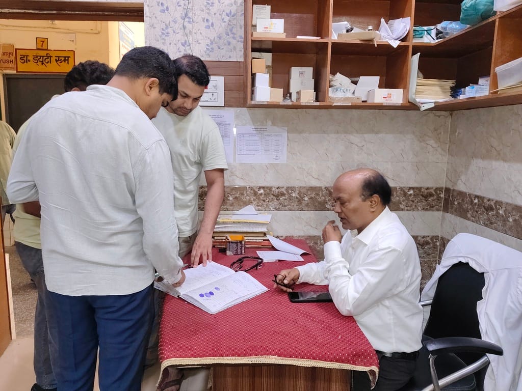 During the inspection of the CMO, 16 employees including three doctors were found absent, salary was stopped.