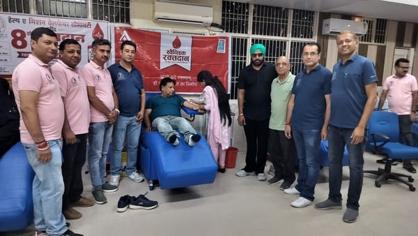 70 youths donated blood at the Civil Hospital.