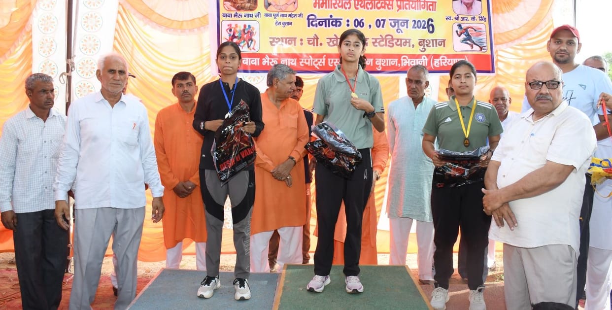 MP Dharmbir Singh inaugurated the synthetic track built at a cost of five crore rupees