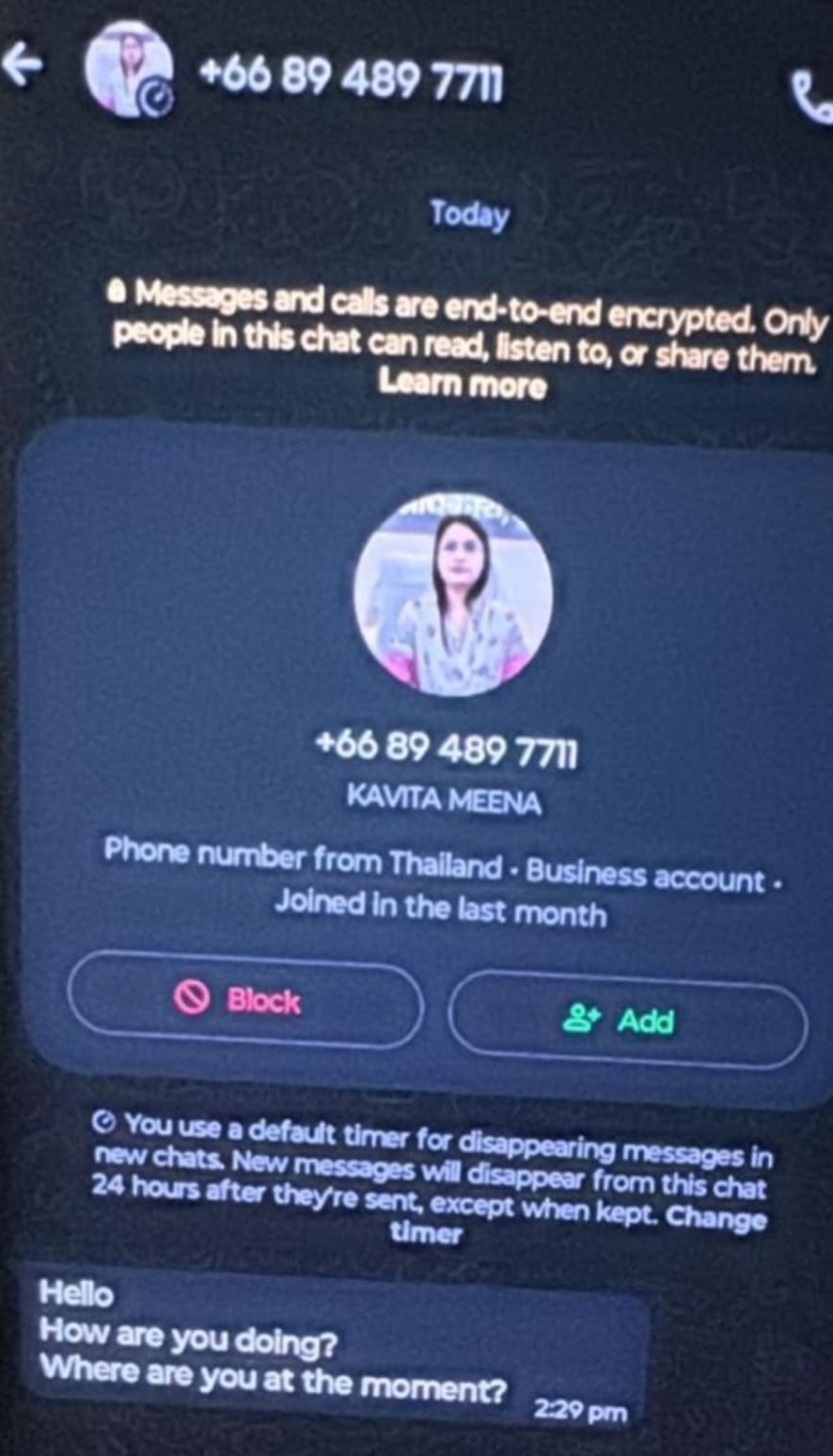 Fake WhatsApp account created with DM's name and photo, information sought from people