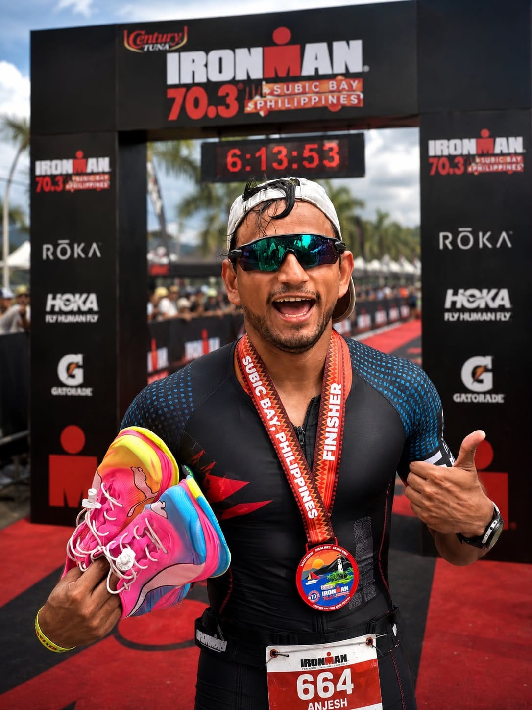 Kangra's Ironman Anjesh Joshi completes the toughest race in the Philippines
