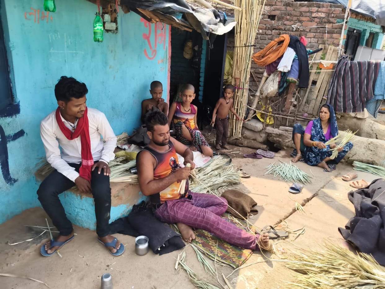 Bhat families in crisis: forced to abandon their ancestral broom-making profession