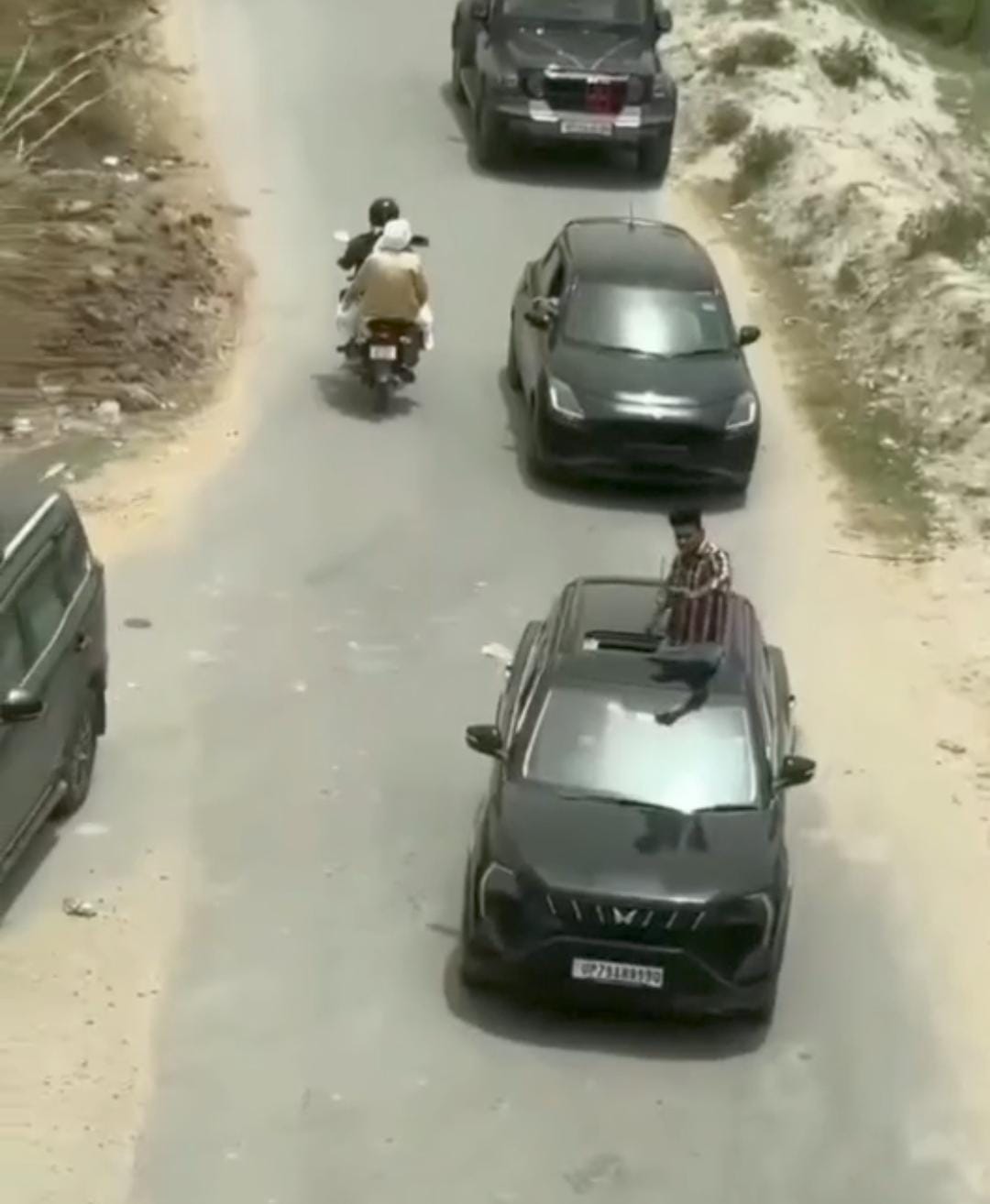 Making a reel on the black Thar proved costly, a fine of five thousand rupees was imposed
