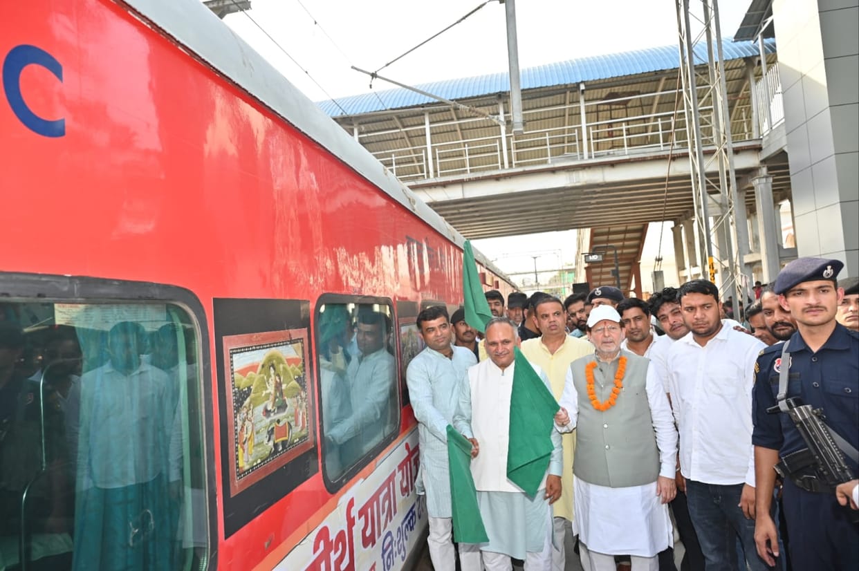 114 devotees from Sonipat, 53 from Rohtak leave in special train for Somnath darshan