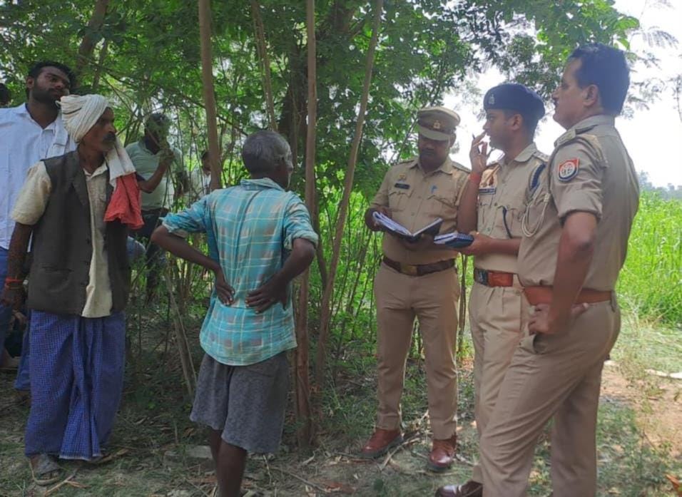 The body of a young man was found hanging from a noose in the garden.