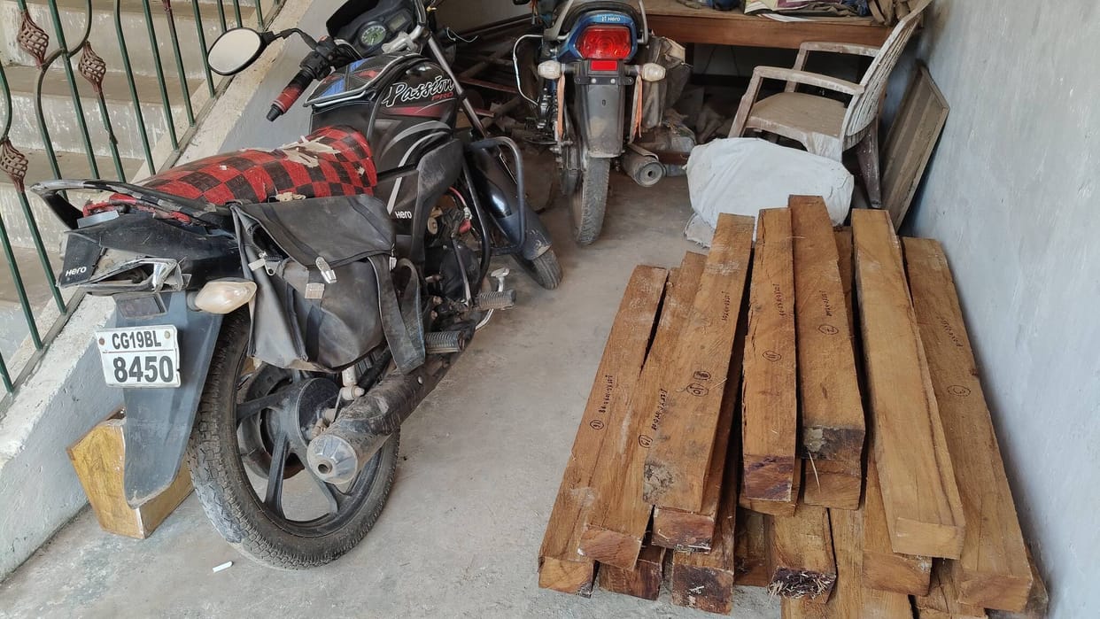 Forest department arrested two accused selling chiran in Kanker