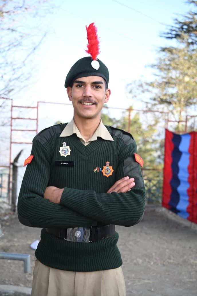 NCC cadet Pitambar excelled in the firing competition