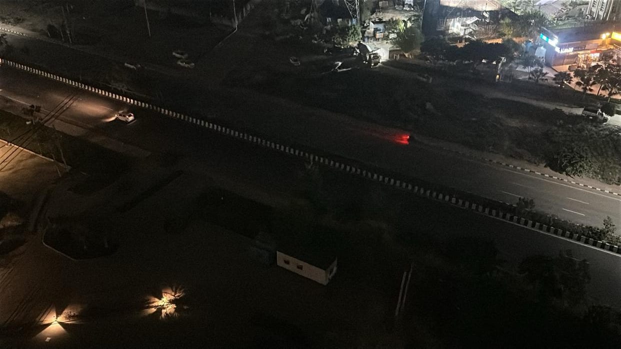 The main road is becoming a problem in the dark