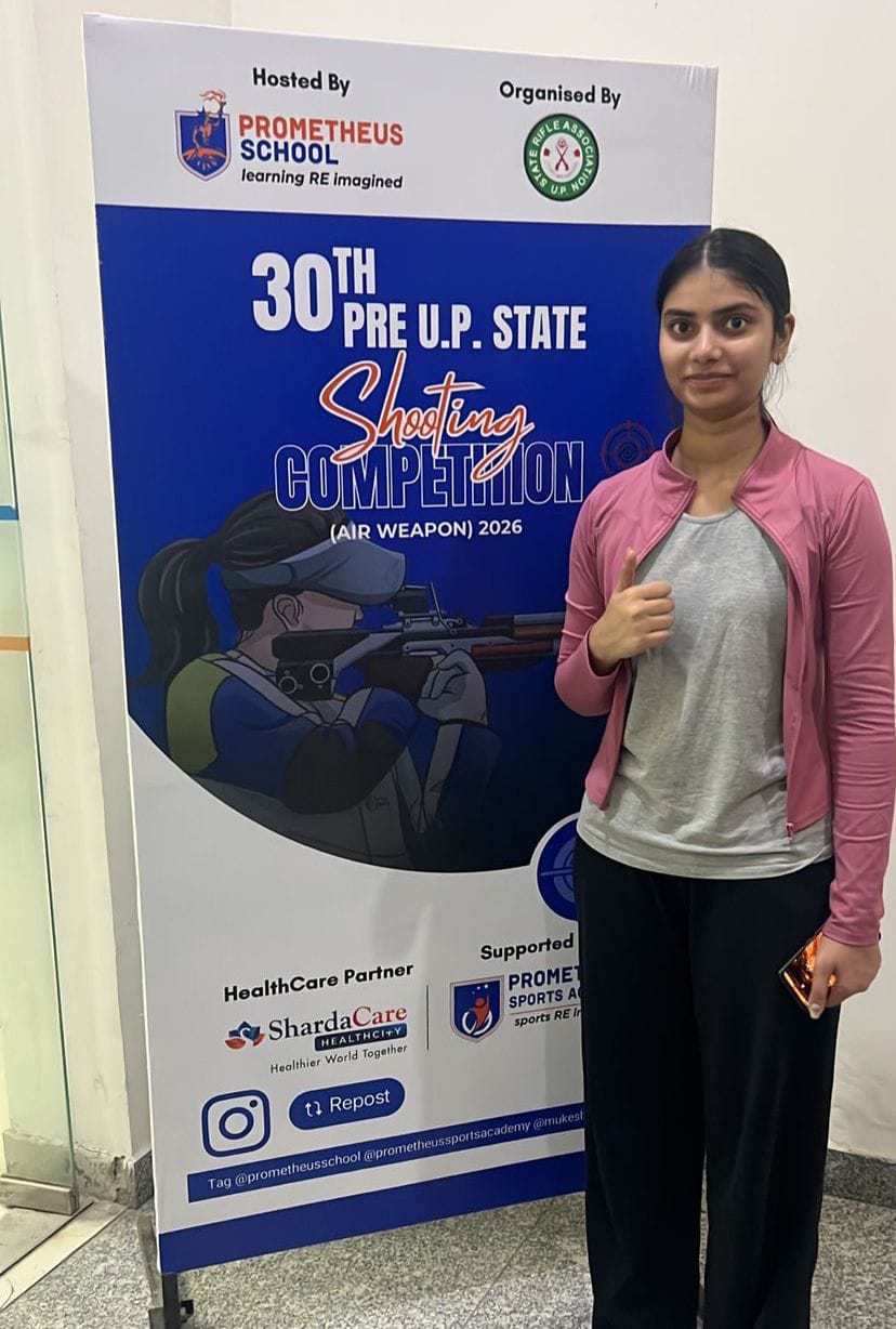 Shagun Batham wins gold at pre-state shooting event.