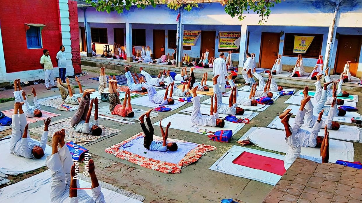 Five-day yoga camp for obesity management concludes.