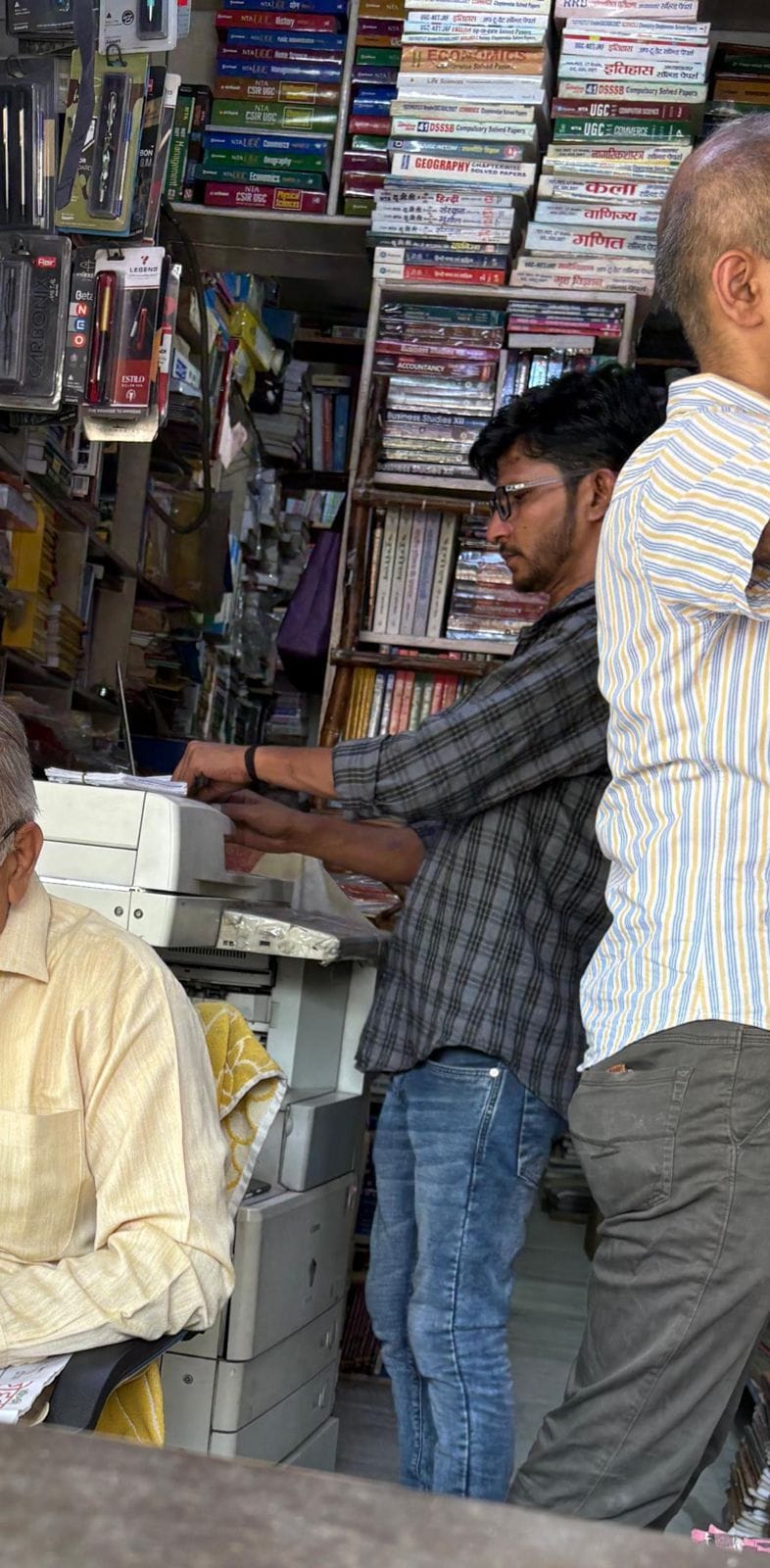Summary of the entire subject for Rs 60, market of handouts outside examination centres