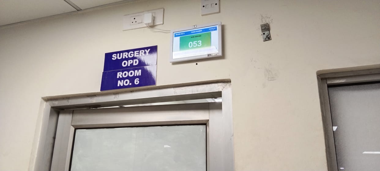 Relief from long queues in Civil Hospital, digital screen installed