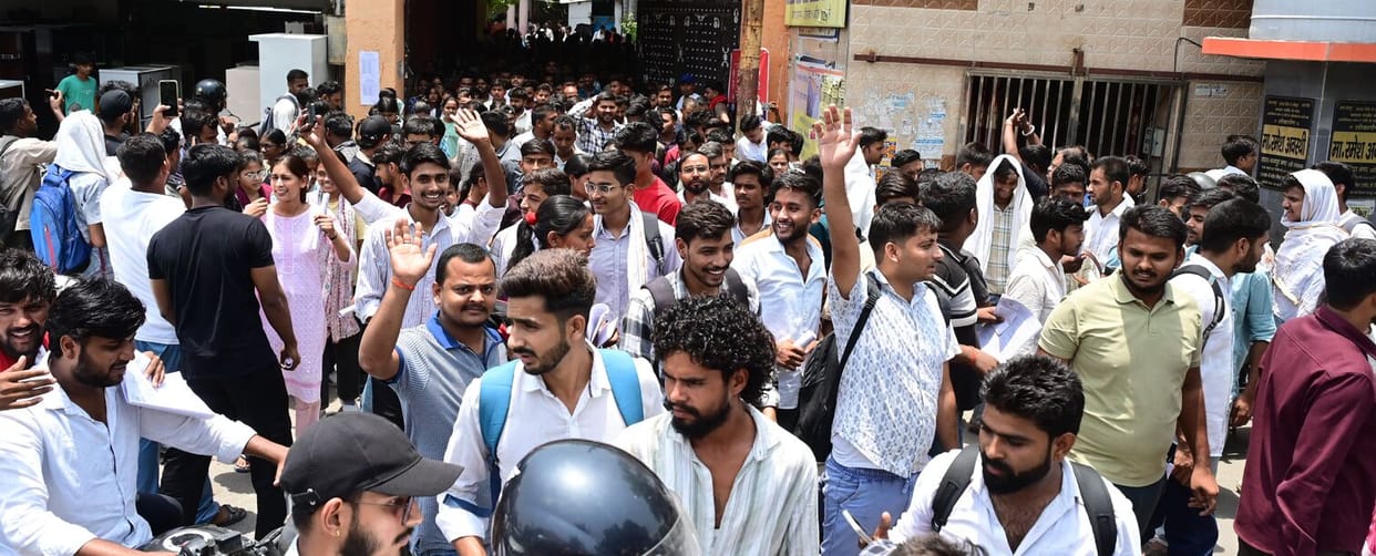 Police Recruitment Exam: Fingers run through hair and beards, ears thoroughly checked
