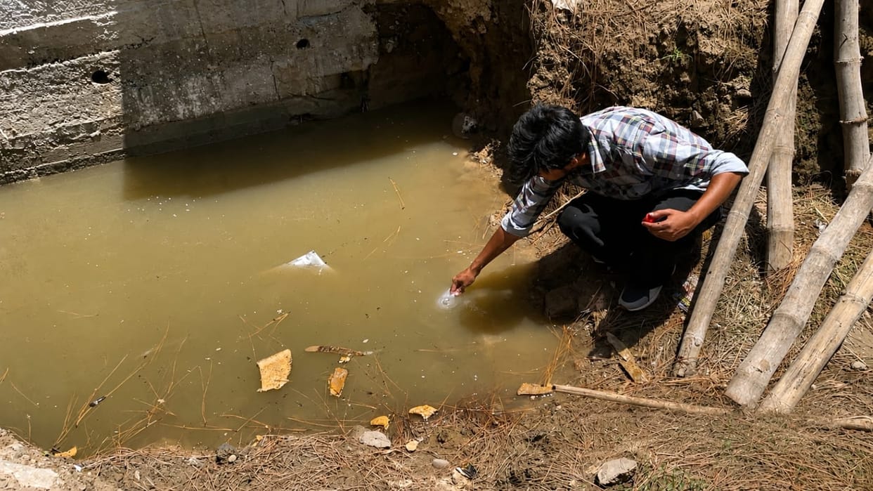 Waste from the cheese plant was dumped into the drain, the Pollution Control Board took action.