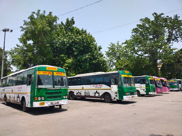 Six luxury roadways buses deteriorated mid-way in the heat, with five of their ACs failing.