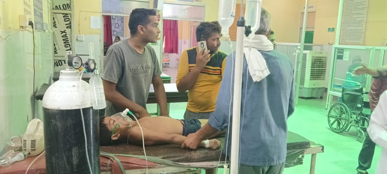 Boy drowns in swimming pool; condition critical.