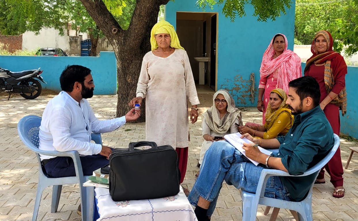 75 people were screened at the TB awareness and testing camp.