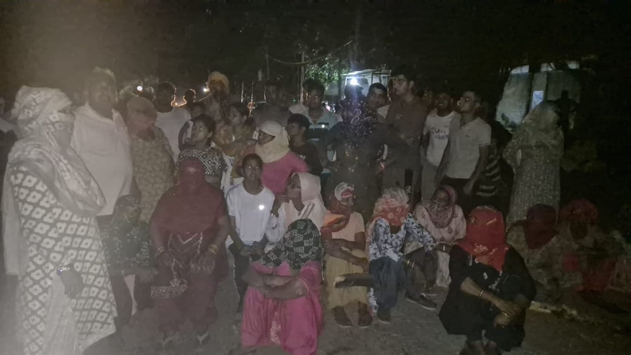 Villagers upset over drinking water and electricity crisis staged a road blockade