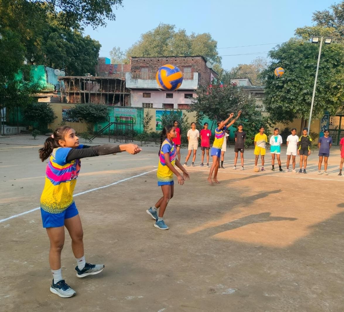Volleyball nursery flourishing in Sohav, Sakshi, Sheetal displayed their talent at the national level