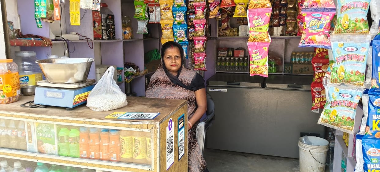 Poonam became self-reliant through a confectionery shop.