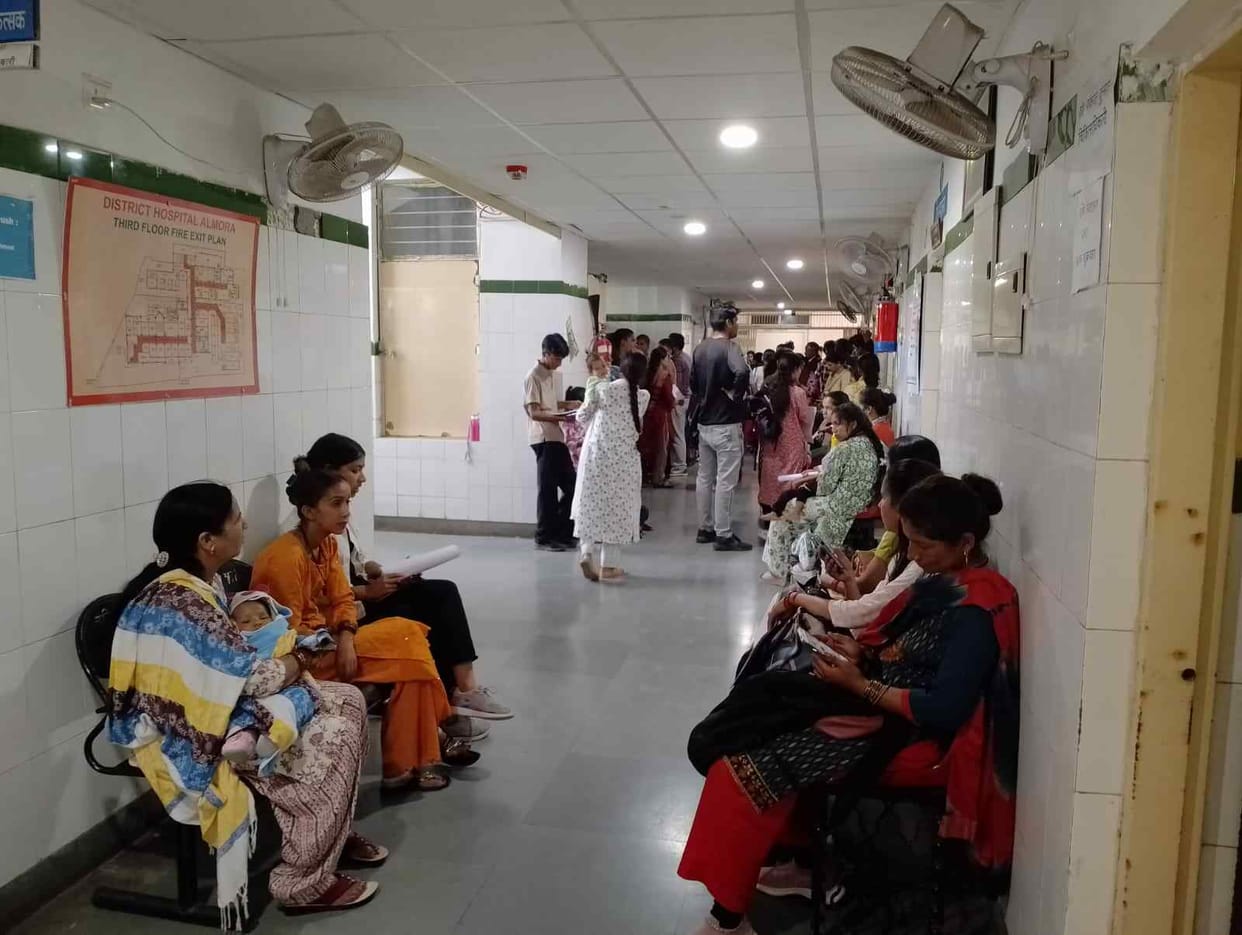 Eye patients had to go to the Base Hospital for treatment.